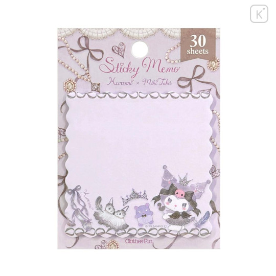 Japan Miki Takei × Sanrio Sticky Notes - Kuromi : Black Swan - 1