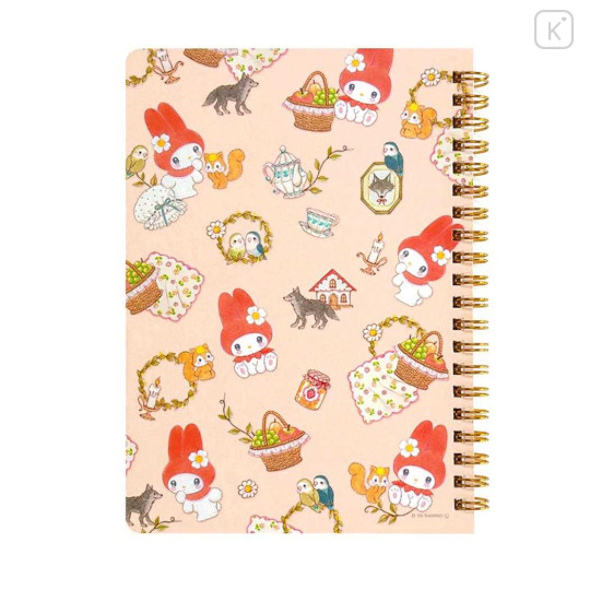 Japan Miki Takei × Sanrio B6 Ring Notebook - My Melody : Little Red - 2