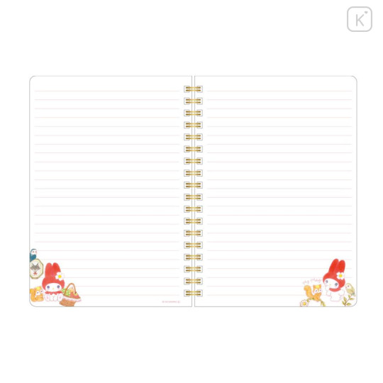 Japan Miki Takei × Sanrio B6 Ring Notebook - My Melody : Little Red - 3