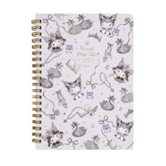Japan Miki Takei × Sanrio B6 Ring Notebook - Kuromi : Black Swan