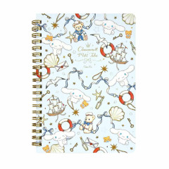 Japan Miki Takei × Sanrio B6 Ring Notebook - Cinnamoroll : Marine