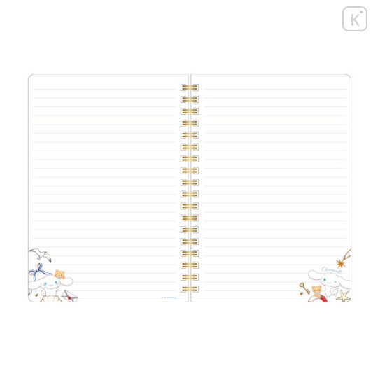 Japan Miki Takei × Sanrio B6 Ring Notebook - Cinnamoroll : Marine - 3
