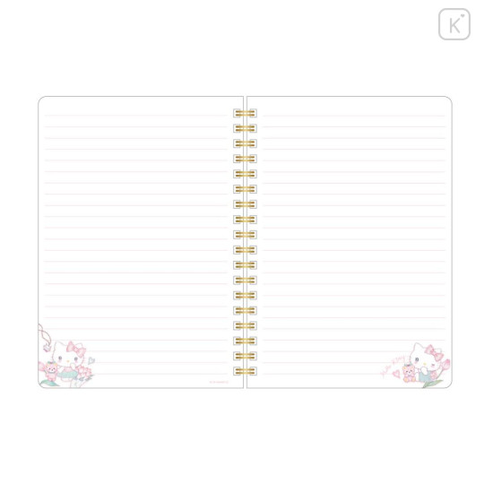 Japan Miki Takei × Sanrio B6 Ring Notebook - Hello Kitty & Tiny Chum : Elegance - 3