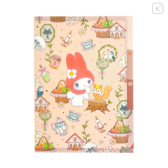 Japan Miki Takei × Sanrio 3 Pockets A5 Clear File - My Melody : Little Red - 1