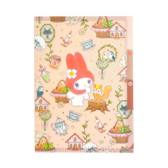 Japan Miki Takei × Sanrio 3 Pockets A5 Clear File - My Melody : Little Red
