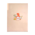 Japan Miki Takei × Sanrio 3 Pockets A5 Clear File - My Melody : Little Red - 2