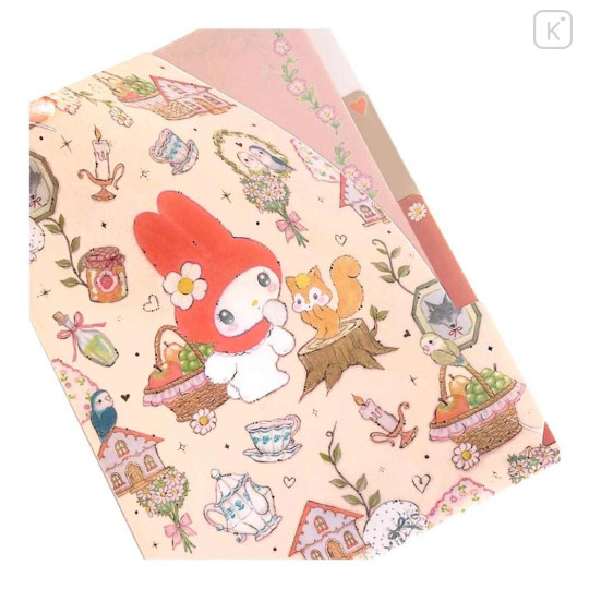Japan Miki Takei × Sanrio 3 Pockets A5 Clear File - My Melody : Little Red - 3