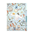 Japan Miki Takei × Sanrio 3 Pockets A5 Clear File - Cinnamoroll : Marine - 1