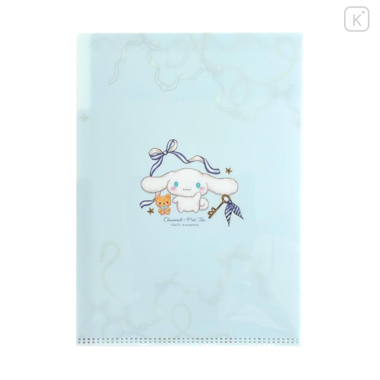 Japan Miki Takei × Sanrio 3 Pockets A5 Clear File - Cinnamoroll : Marine - 2