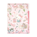 Japan Miki Takei × Sanrio 3 Pockets A5 Clear File - Hello Kitty & Tiny Chum : Elegance - 1