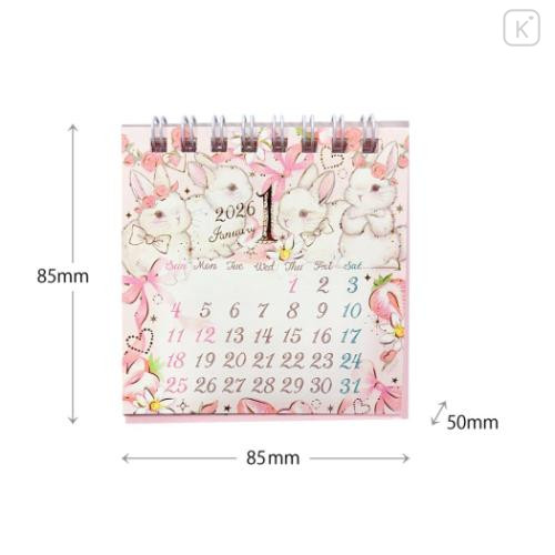 Japan Miki Takei Mini Desk Calendar - Illustration Animal 2026 - 5