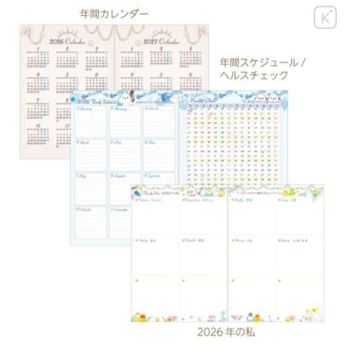 Japan Miki Takei B6 Monthly Schedule Book - Illustration Bear 2026 - 4