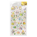 Japan Miki Takei Illustration Sticker Sheet - Colorful Parrot Bird Gold Foil - 1