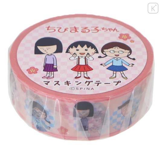 Japan Chibi Maruko Chan Washi Masking Tape - Momoko Sakura : Classmate Sakura Pink - 1