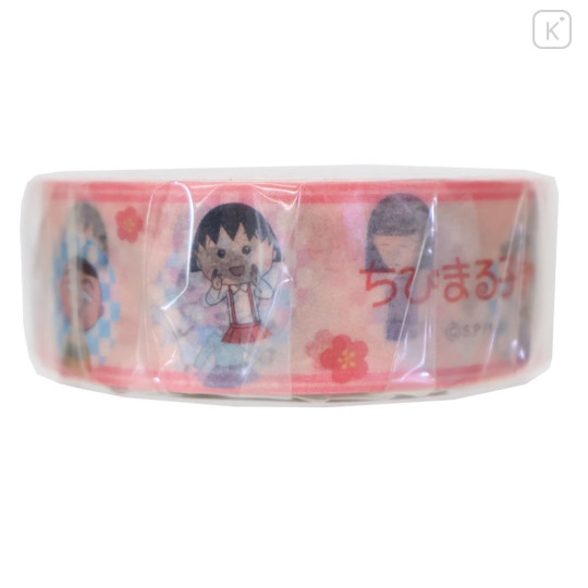 Japan Chibi Maruko Chan Washi Masking Tape - Momoko Sakura : Classmate Sakura Pink - 2