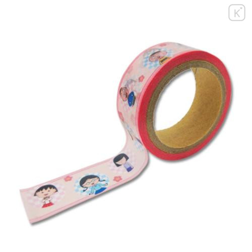 Japan Chibi Maruko Chan Washi Masking Tape - Momoko Sakura : Classmate Sakura Pink - 4