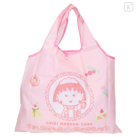 Japan Chibi Maruko Chan Eco Shopping Bag (M) - Momoko Sakura : Dessert Pink - 1