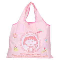 Japan Chibi Maruko Chan Eco Shopping Bag (M) - Momoko Sakura : Dessert Pink