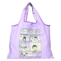 Japan Chibi Maruko Chan Eco Shopping Bag (M) - Momoko Sakura : Comic Purple