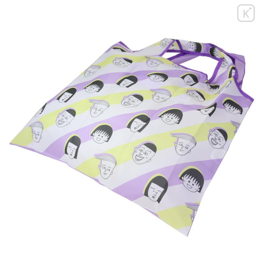 Japan Chibi Maruko Chan Eco Shopping Bag (M) - Momoko Sakura : Comic Purple - 2