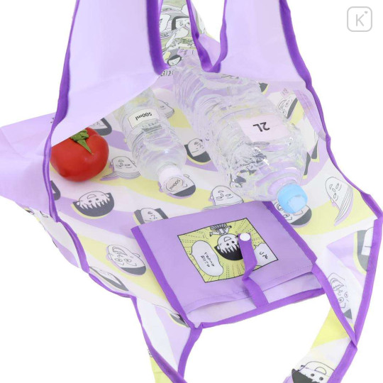 Japan Chibi Maruko Chan Eco Shopping Bag (M) - Momoko Sakura : Comic Purple - 3