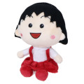 Japan Chibi Maruko Chan Bean Plush Doll - Momoko Sakura : Sitting - 1