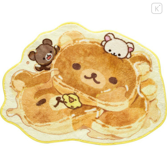 Japan San-X Die-cut Mat Rug - Rilakkuma Stay with Me Pancake - 1