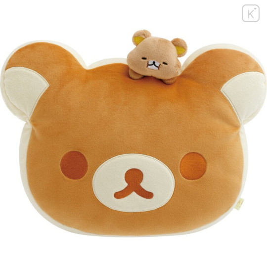 Japan San-X Super Mochimochi Cushion - Rilakkuma Stay with Me Pancake - 1