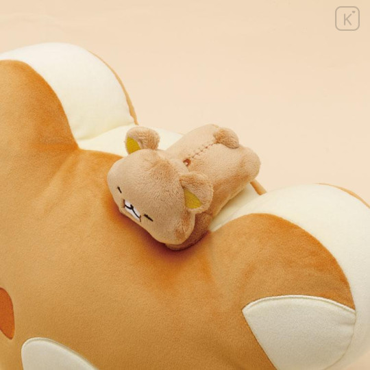 Japan San-X Super Mochimochi Cushion - Rilakkuma Stay with Me Pancake - 4