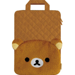 Japan San-X Laptop PC Bag - Rilakkuma Stay with Me Quilted Face