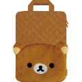 Japan San-X Laptop PC Bag - Rilakkuma Stay with Me Quilted Face - 1