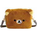 Japan San-X Face-shaped Shoulder Bag - Rilakkuma Stay with Me Fluffy - 2