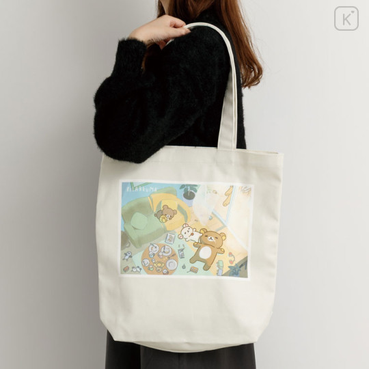 Japan San-X Tote Bag - Rilakkuma Stay with Me - 2