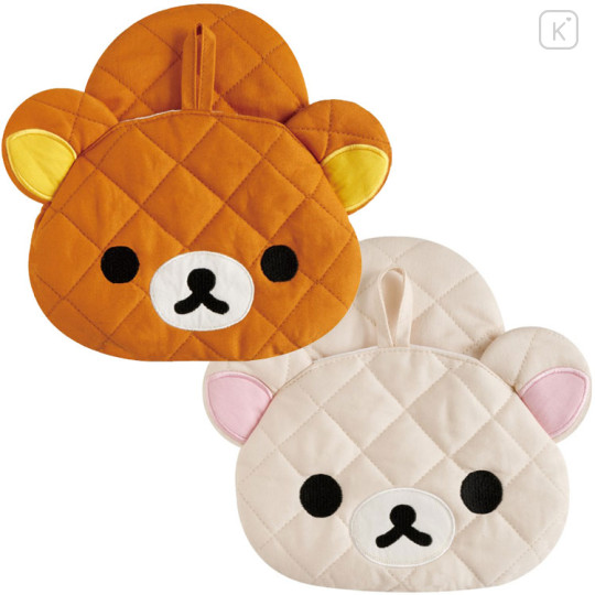 Japan San-X Mittens Set - Korilakkuma & Rilakkuma : Rilakkuma Stay with Me Quilted - 1