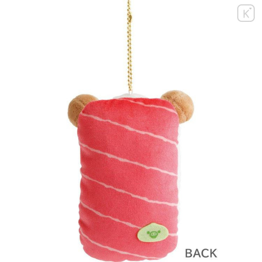Japan San-X Hanging Plush - Rilakkuma : Anytime Sushi Tuna Nigiri - 4