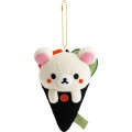 Japan San-X Hanging Plush - Korilakkuma : Anytime Sushi Hand Roll Sushi - 1