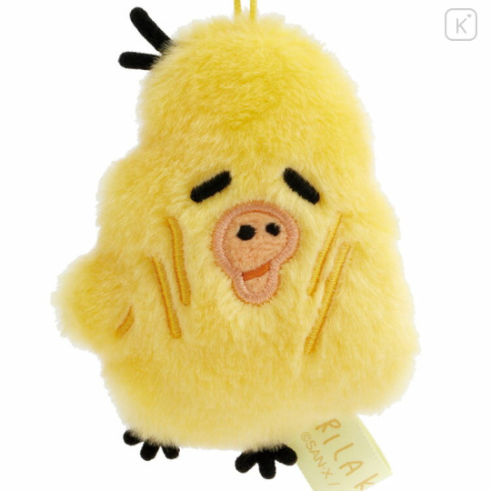 Japan San-X Hanging Plush - Kiiroitori : Rilakkuma Stay with Me Haggard & Drawn & Significantly Thinner - 2