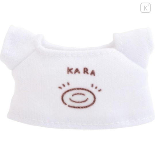 Japan San-X Plush Dress-up Clothes - Kiiroitori & Rilakkuma : Rilakkuma Stay with Me T-Shirt & Pancake - 4