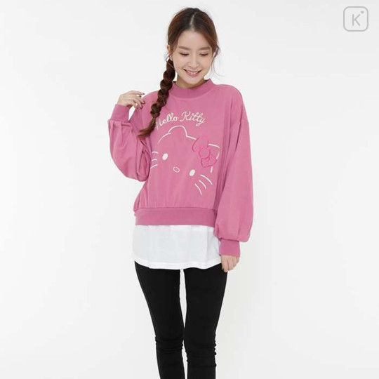 Japan Sanrio Layered Sweatshirt - Hello Kitty - 3