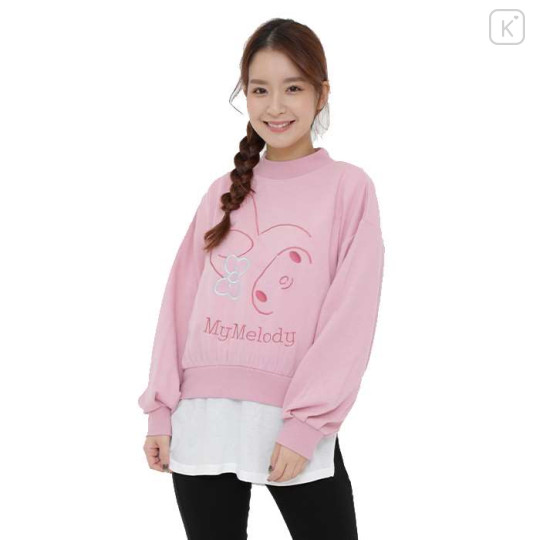 Japan Sanrio Layered Sweatshirt - My Melody - 1