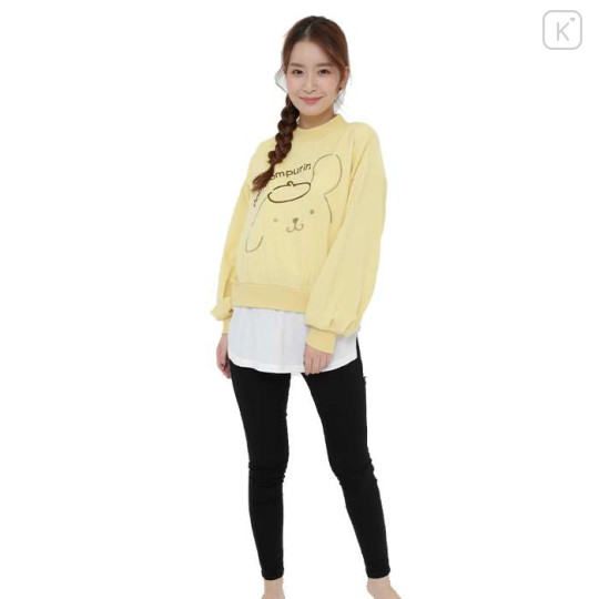 Japan Sanrio Layered Sweatshirt - Pompompurin - 2