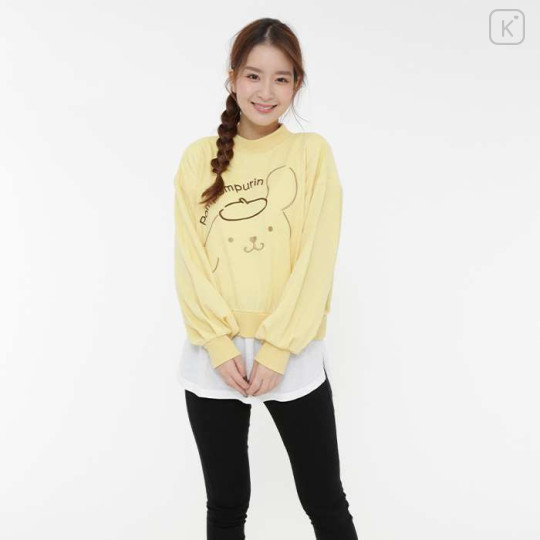 Japan Sanrio Layered Sweatshirt - Pompompurin - 3