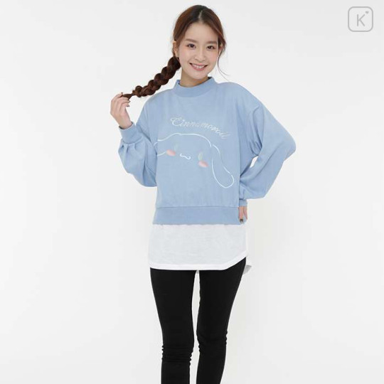 Japan Sanrio Layered Sweatshirt - Cinnamoroll - 2