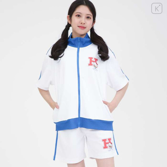 Japan Sanrio Line Jersey Short Sleeve Top (L) - Hello Kitty - 2