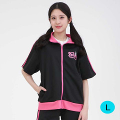 Japan Sanrio Line Jersey Short Sleeve Top (L) - Kuromi