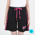 Japan Sanrio Lined Jersey Shorts (L) - Kuromi - 1