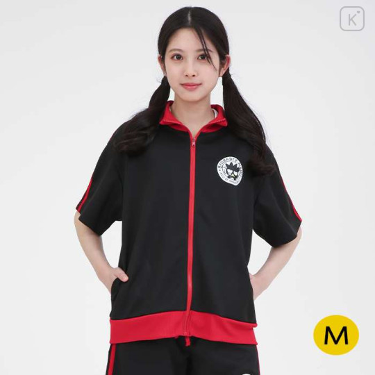 Japan Sanrio Line Jersey Short Sleeve Top (M) - Badtz-maru - 1