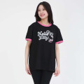 Japan Sanrio Rhinestone Ringer Tee - Hello Kitty - 1