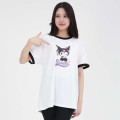 Japan Sanrio Rhinestone Ringer Tee - Kuromi - 2