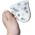 Japan Moomin Glass Mug - Moomintroll : Window Blue - 2